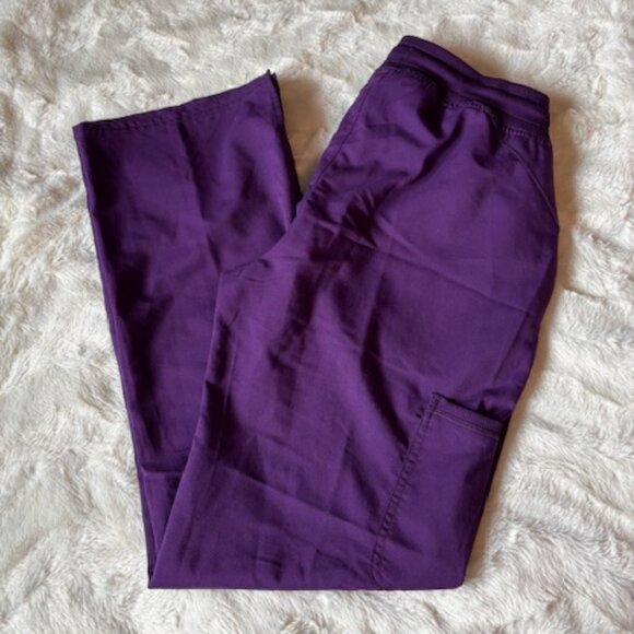 2/$40 Scrubstar Purple Nurse Medical Uniform Scrub Style No WC013 Ladies Sz S - Picture 9 of 16